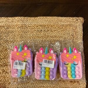 Lot of Girls Rainbow Unicorn Pop Purse
